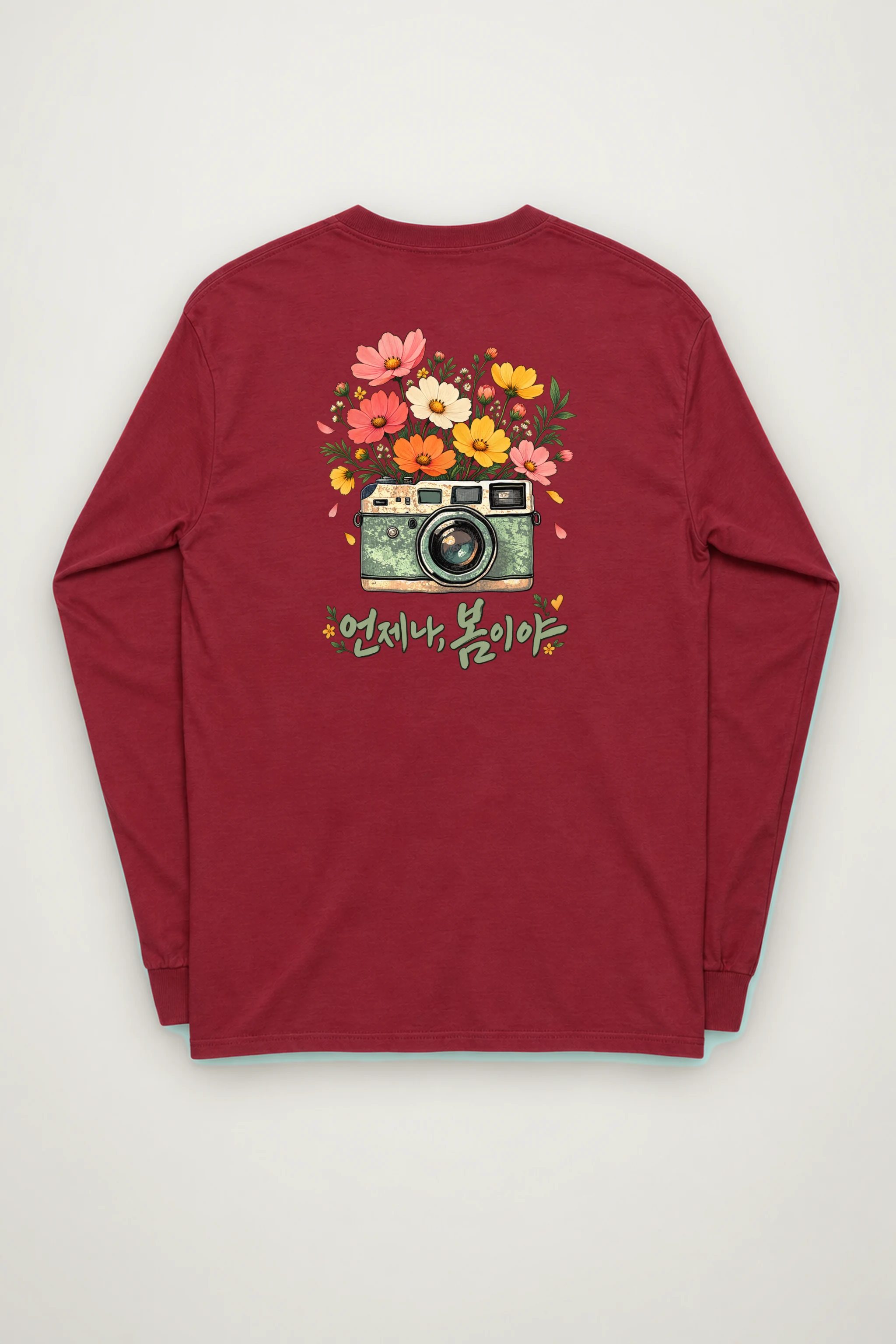 "Flower-Filled Camera" Unisex Longsleeve T-shirt
