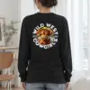 "Flower Hat Highland Calf" Unisex Longsleeve T-shirt