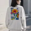 "Flower In Style" Heavy Blend Unisex Crewneck Sweatshirt | Gildan 18000