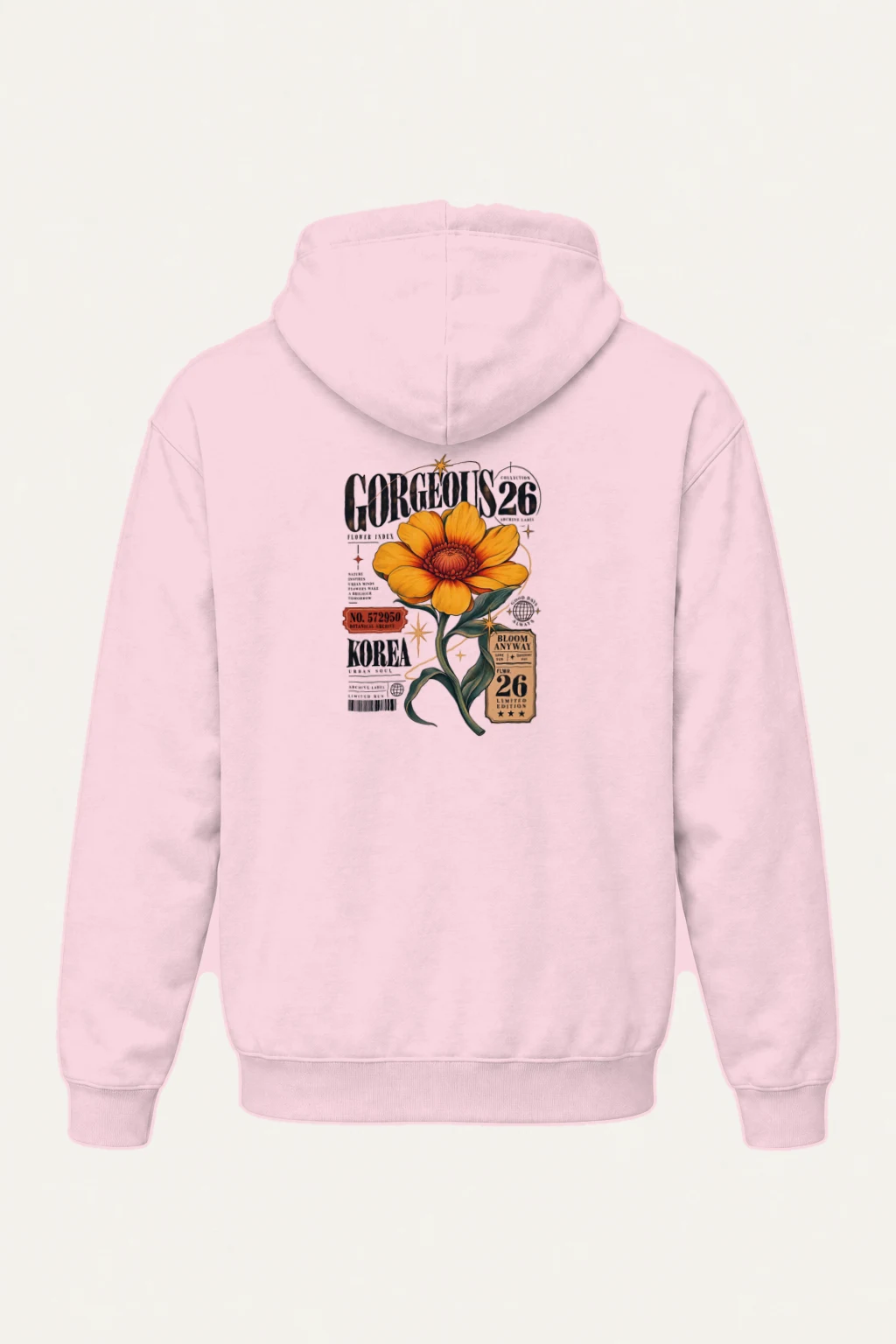 "Flower Index" Heavy Blend Unisex Pullover Hoodie | Gildan 18500