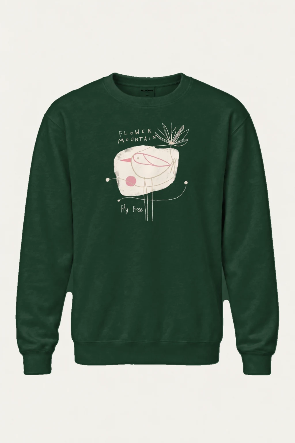 "Flower Mountain" Heavy Blend Unisex Crewneck Sweatshirt | Gildan 18000