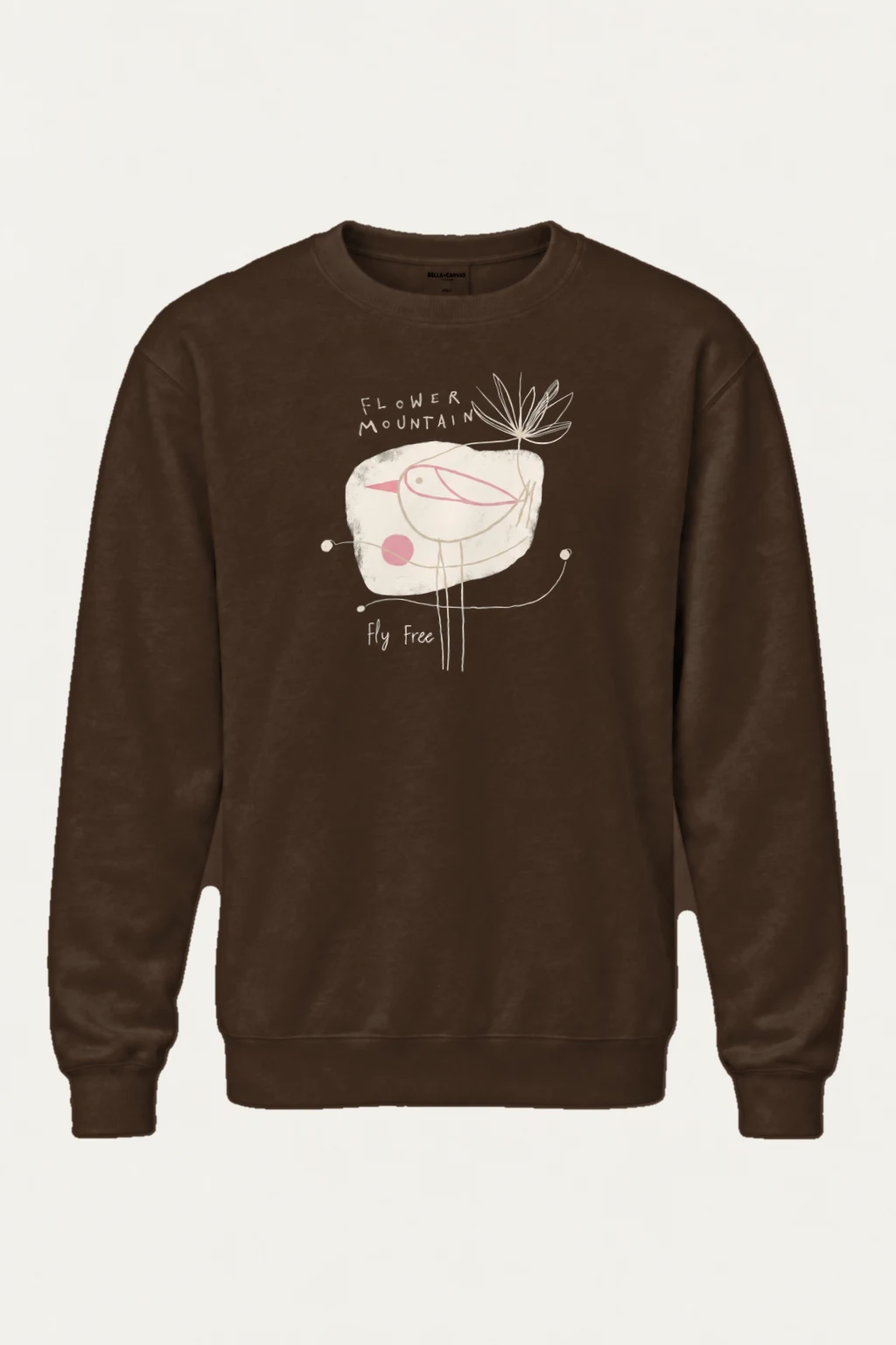"Flower Mountain" Heavy Blend Unisex Crewneck Sweatshirt | Gildan 18000