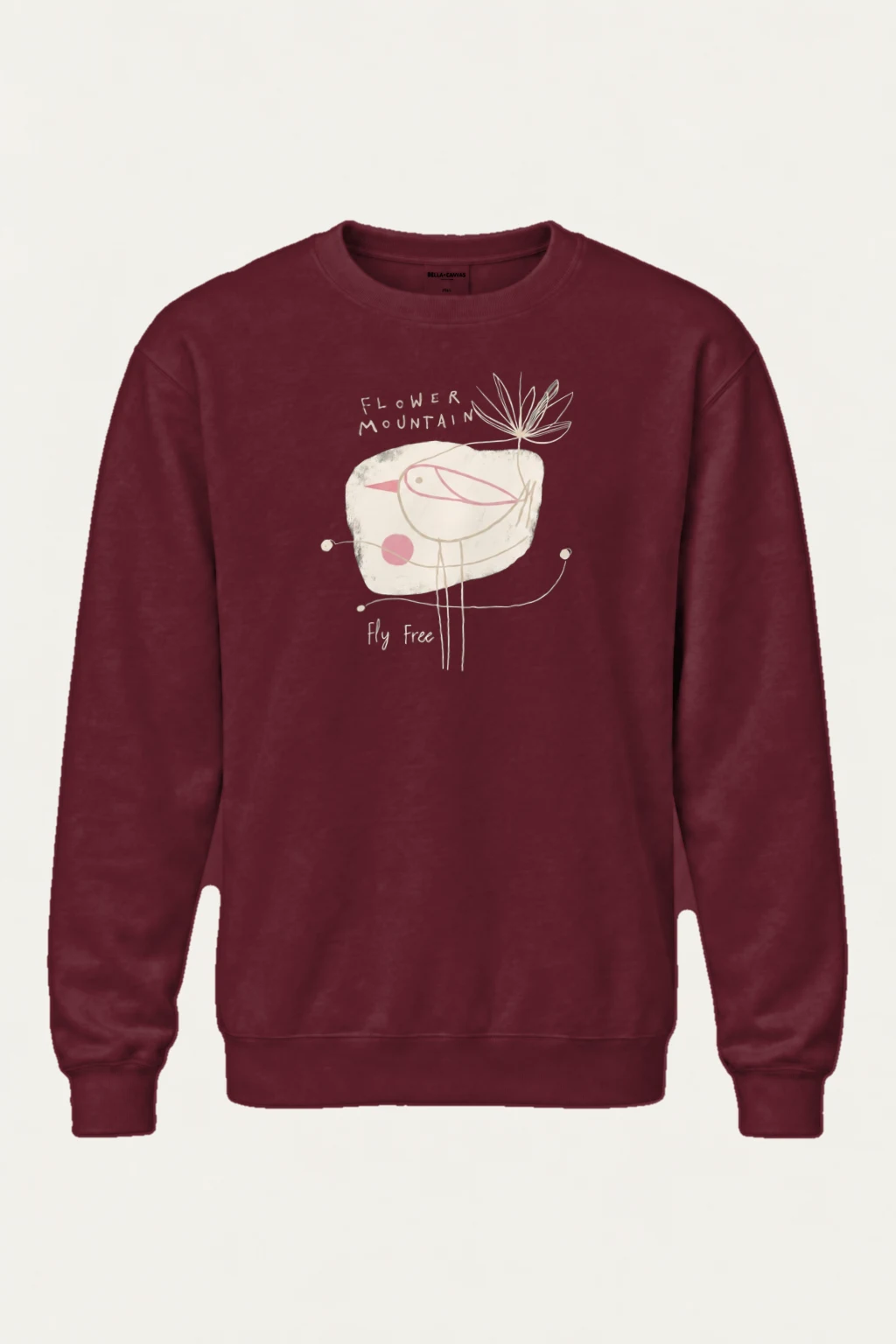 "Flower Mountain" Heavy Blend Unisex Crewneck Sweatshirt | Gildan 18000