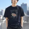 "Flower Mountain" Heavyweight Unisex Crewneck T-shirt | Gildan 5000