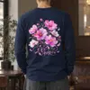 "Pink Cosmos Bouquet" Unisex Longsleeve T-shirt | Gildan 2400
