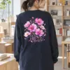 "Flower Path" Unisex Longsleeve T-shirt | Gildan 2400