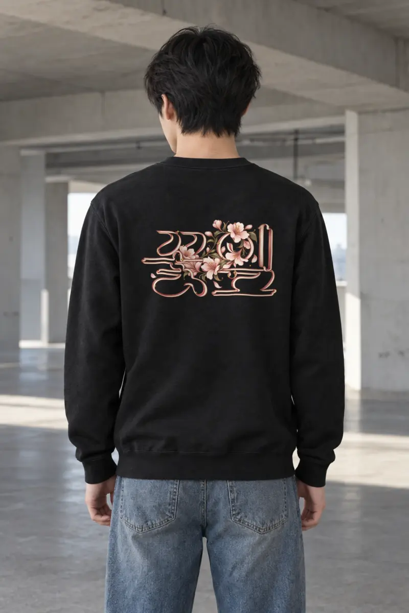 "Flower Petals" Heavy Blend Unisex Crewneck Sweatshirt