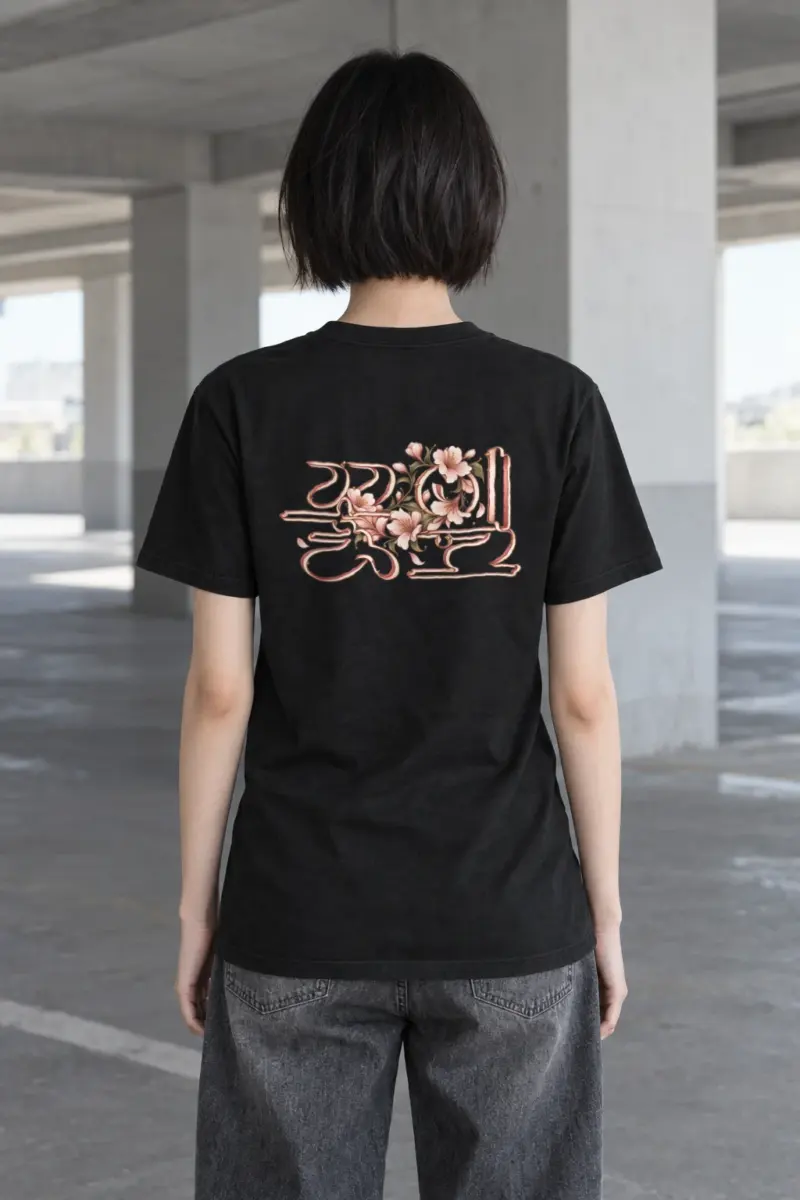 "Flower Petals" Heavyweight Unisex Crewneck T-shirt