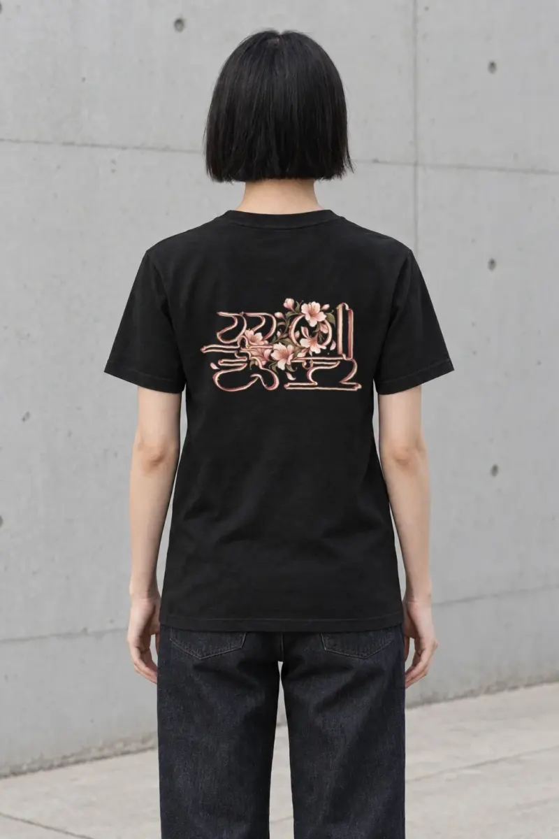 "Flower Petals" Heavyweight Unisex Crewneck T-shirt
