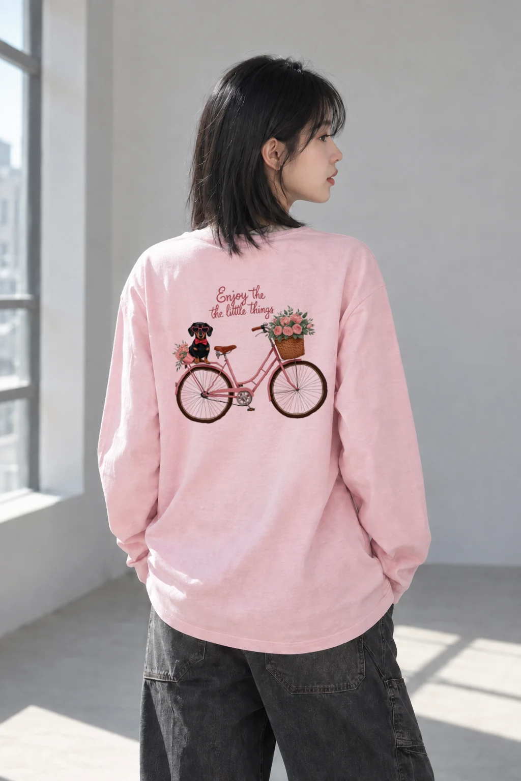"Flower Ride" Unisex Longsleeve T-shirt | Gildan 2400
