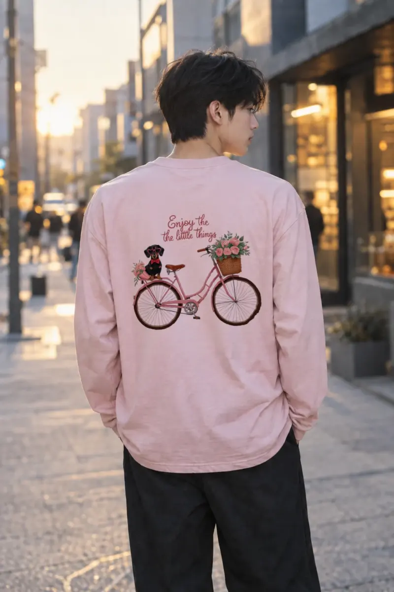 "Flower Ride" Unisex Longsleeve T-shirt | Gildan 2400