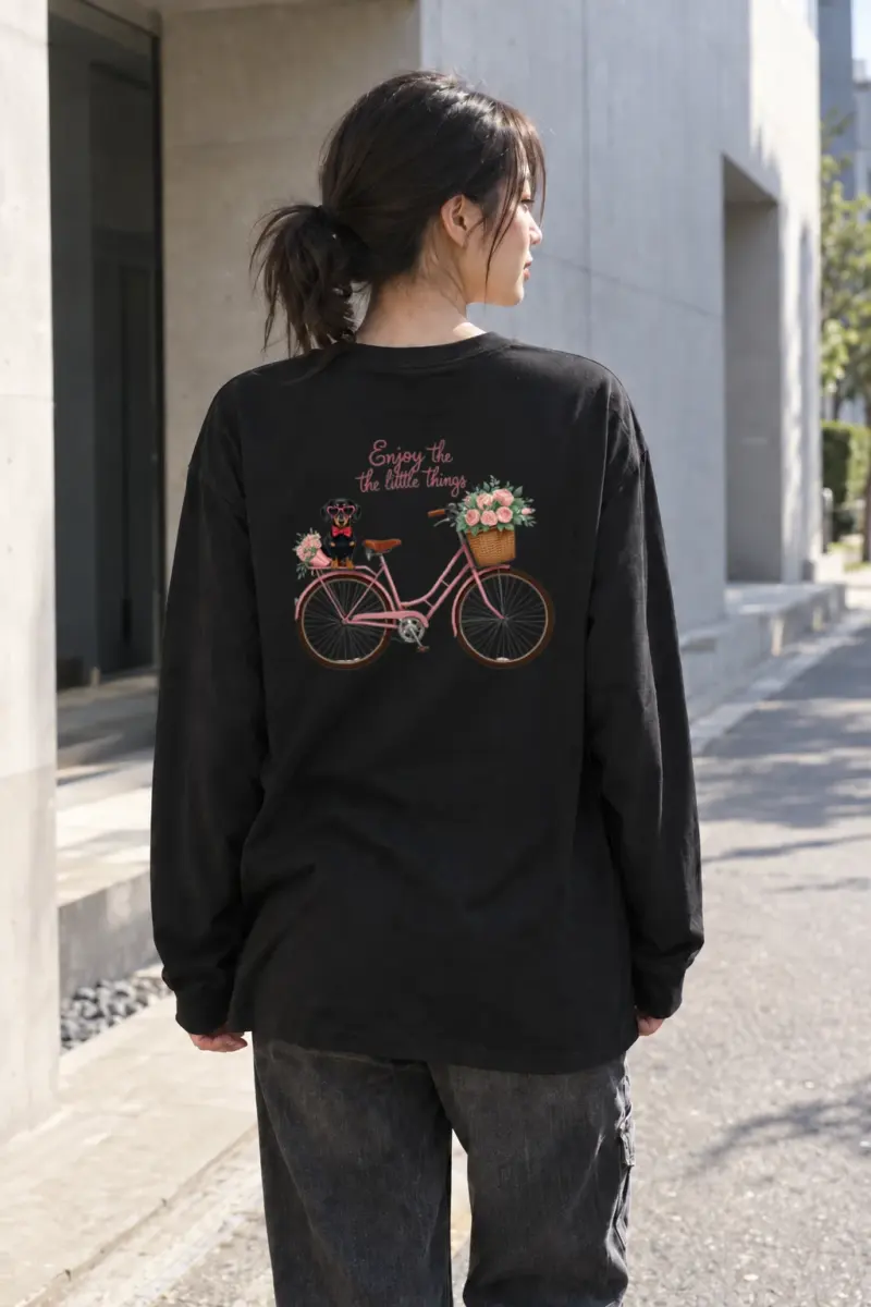 "Flower Ride" Unisex Longsleeve T-shirt | Gildan 2400
