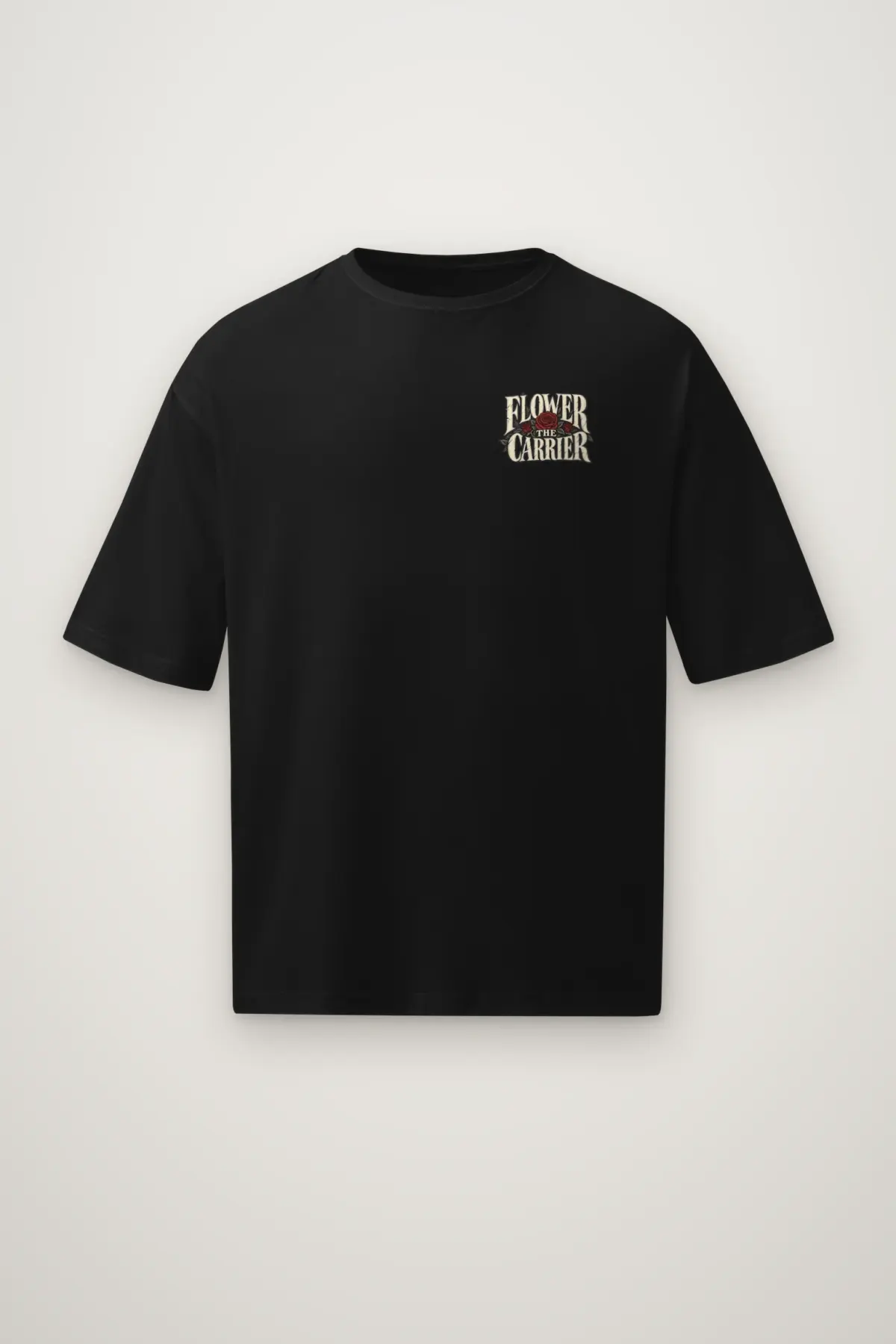 "Flower The Carrier" Men's Oversized Heavyweight Crewneck T-Shirt