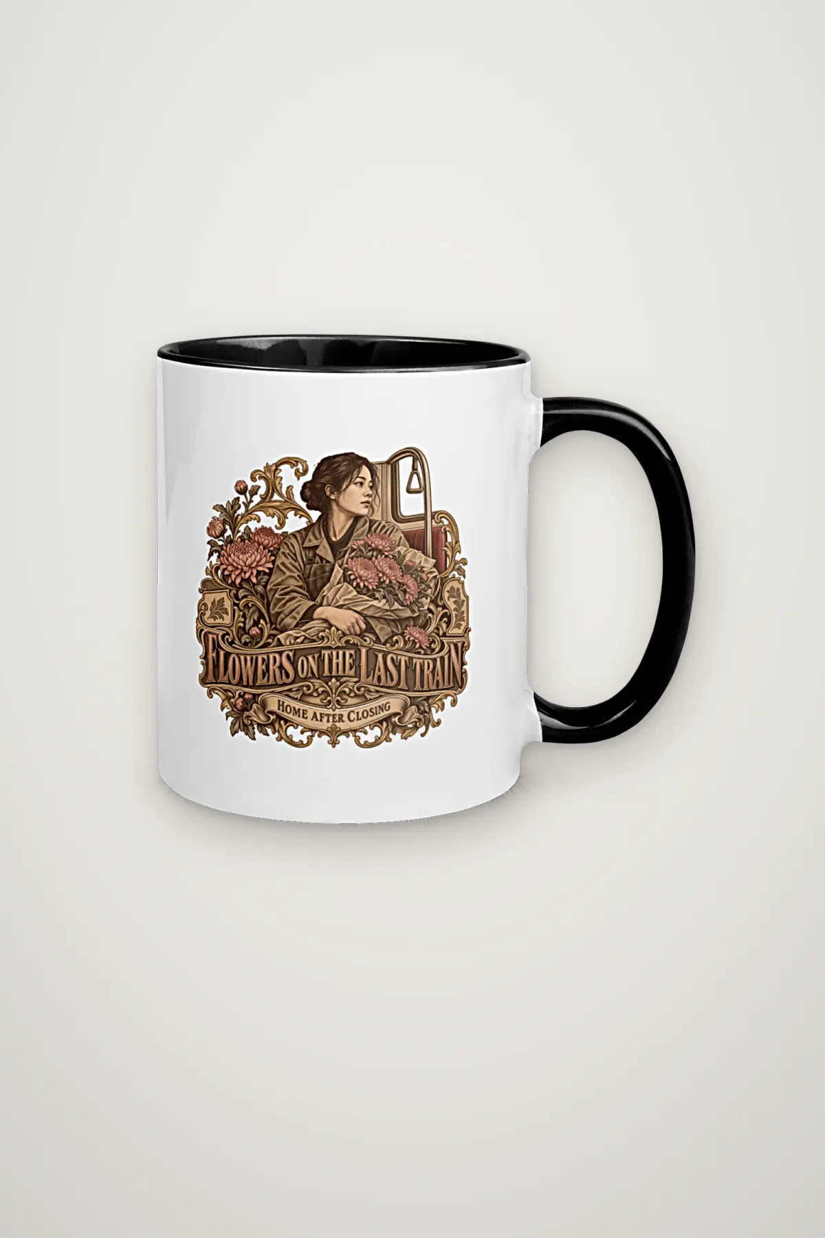 "Flowers on the Last Train" 11oz Ceramic Mug