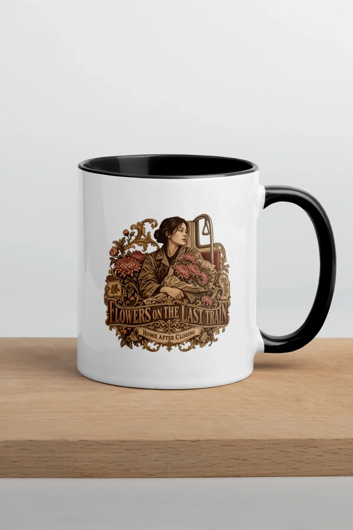 "Flowers on the Last Train" 11oz Ceramic Mug