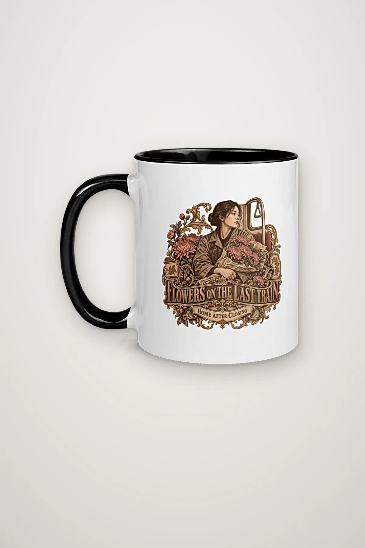 "Flowers on the Last Train" 11oz Ceramic Mug