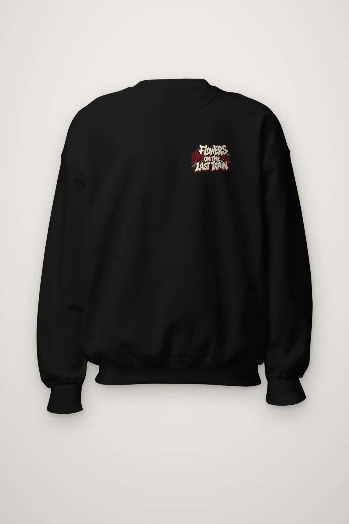 "Flowers On The Last Train New York" Heavy Blend Unisex Crewneck Sweatshirt