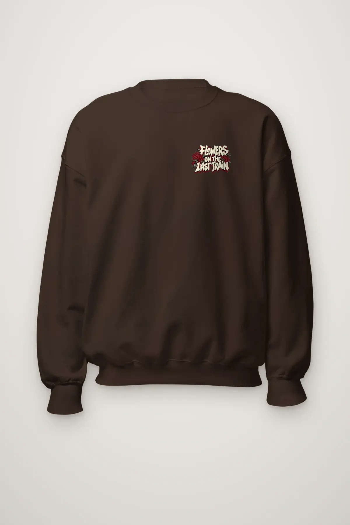 "Flowers On The Last Train New York" Heavy Blend Unisex Crewneck Sweatshirt