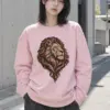 "Flowing Mane Lion" Heavy Blend Unisex Crewneck Sweatshirt | Gildan 18000