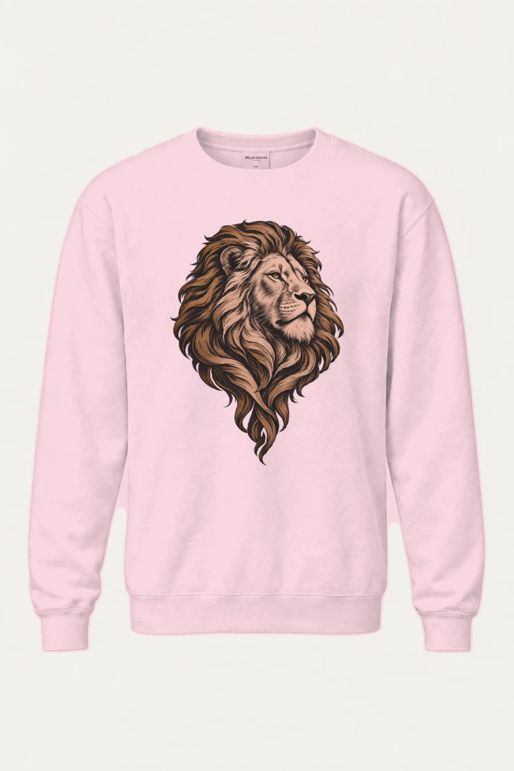 "Flowing Mane Lion" Heavy Blend Unisex Crewneck Sweatshirt | Gildan 18000