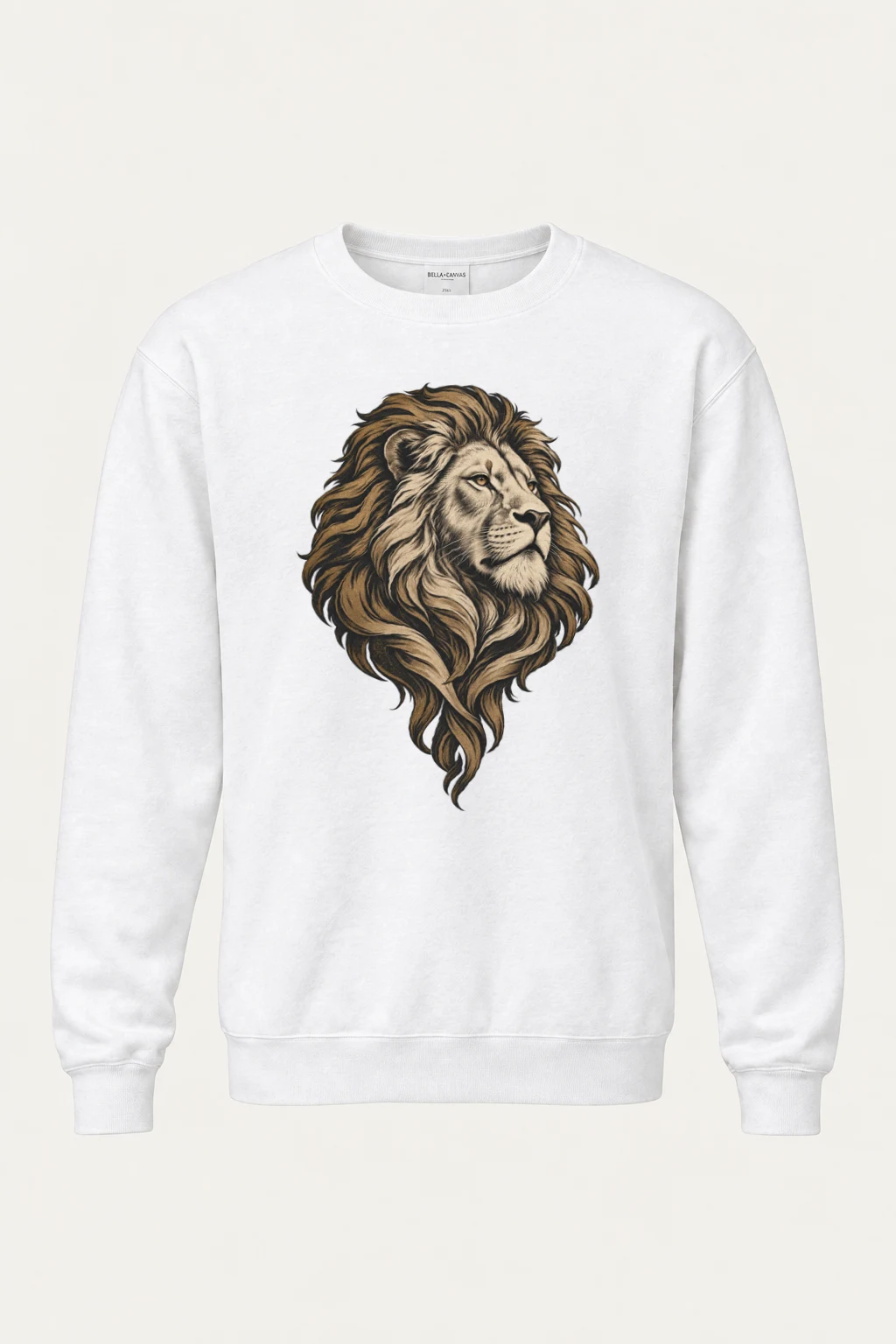 "Flowing Mane Lion" Heavy Blend Unisex Crewneck Sweatshirt | Gildan 18000