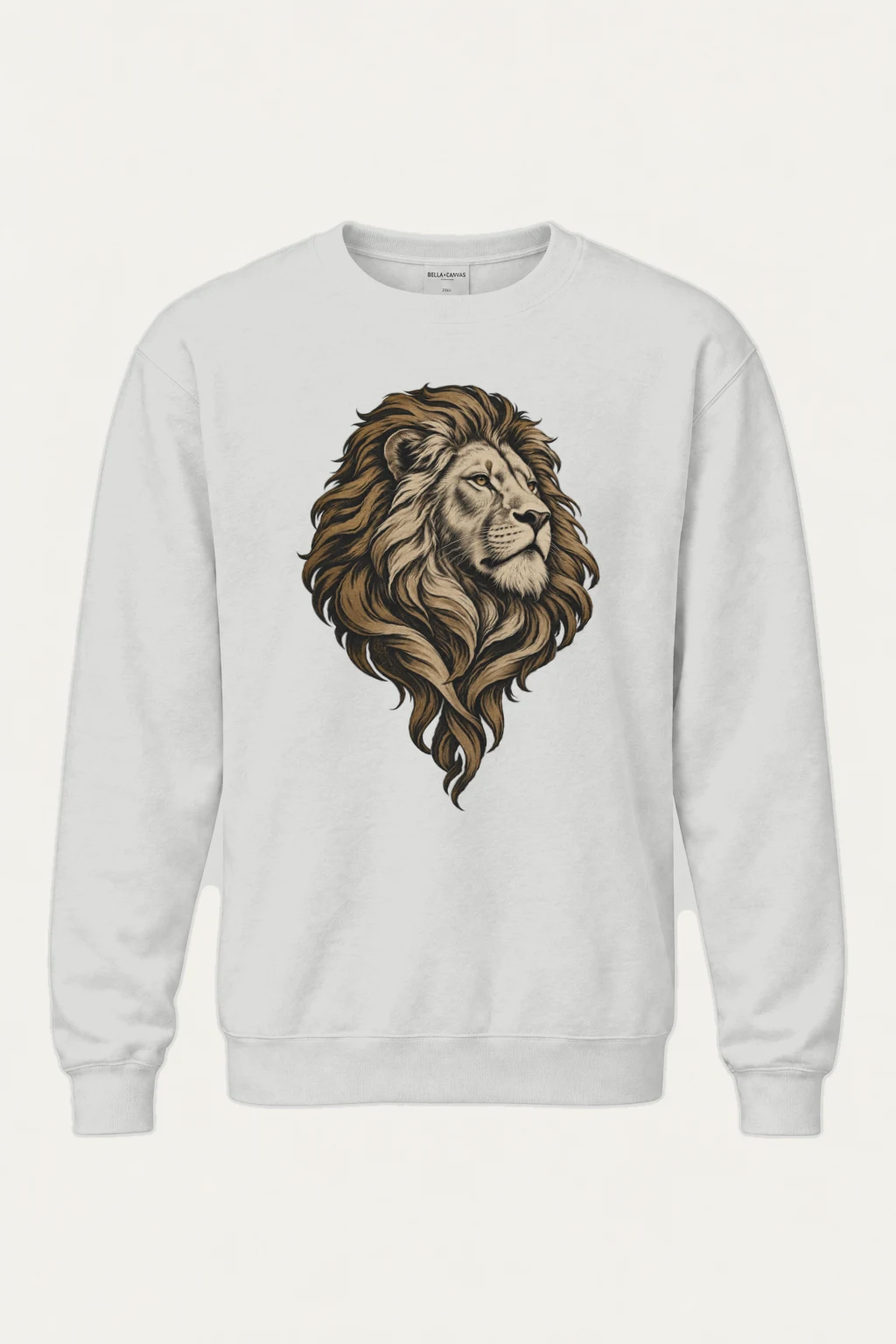 "Flowing Mane Lion" Heavy Blend Unisex Crewneck Sweatshirt | Gildan 18000