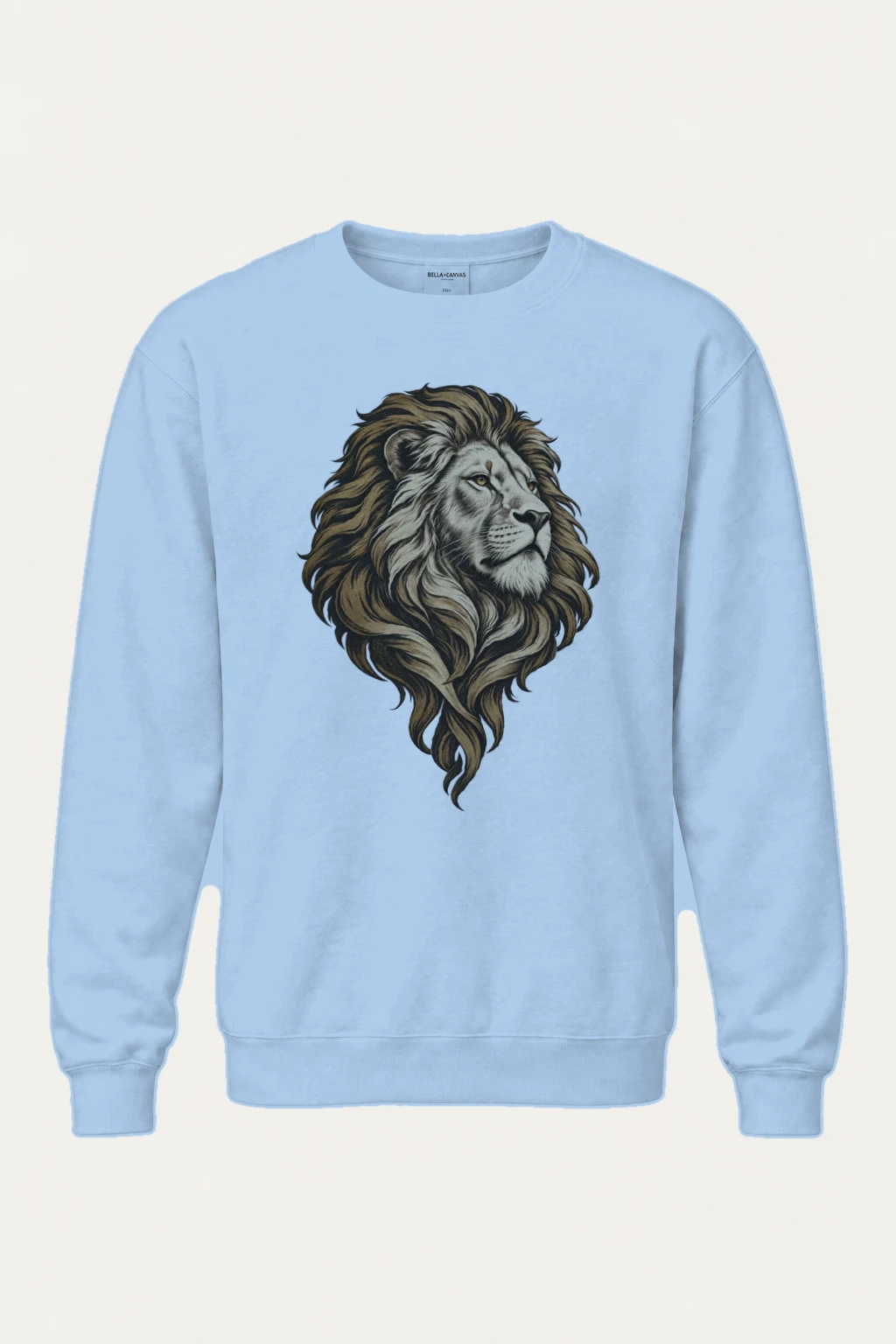 "Flowing Mane Lion" Heavy Blend Unisex Crewneck Sweatshirt | Gildan 18000