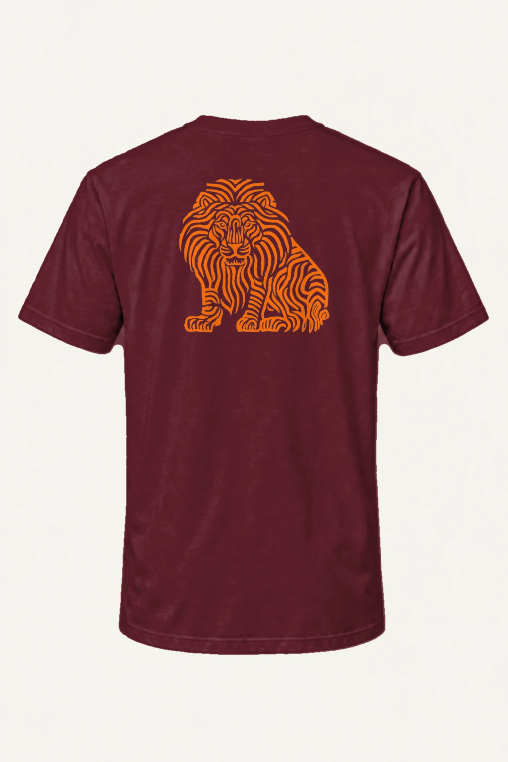 "Flowing Mane Lion" Heavyweight Unisex Crewneck T-shirt | Gildan 5000