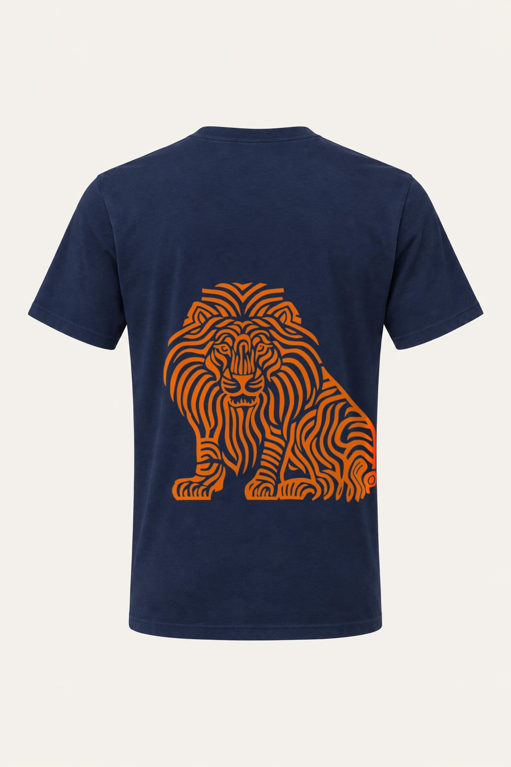 "Flowing Mane Lion" Heavyweight Unisex Crewneck T-shirt | Gildan 5000