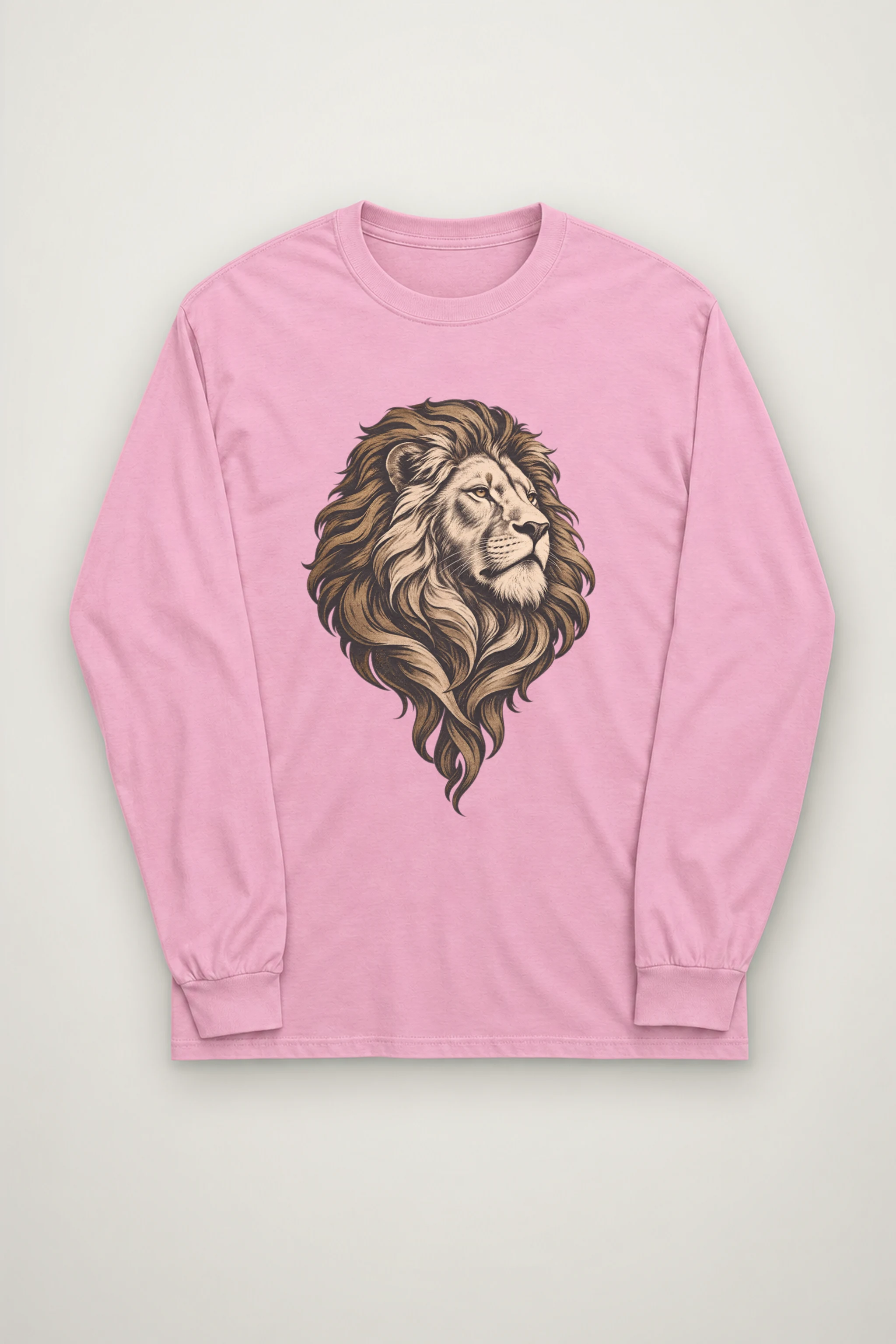 "Flowing Mane Lion" Unisex Longsleeve T-shirt