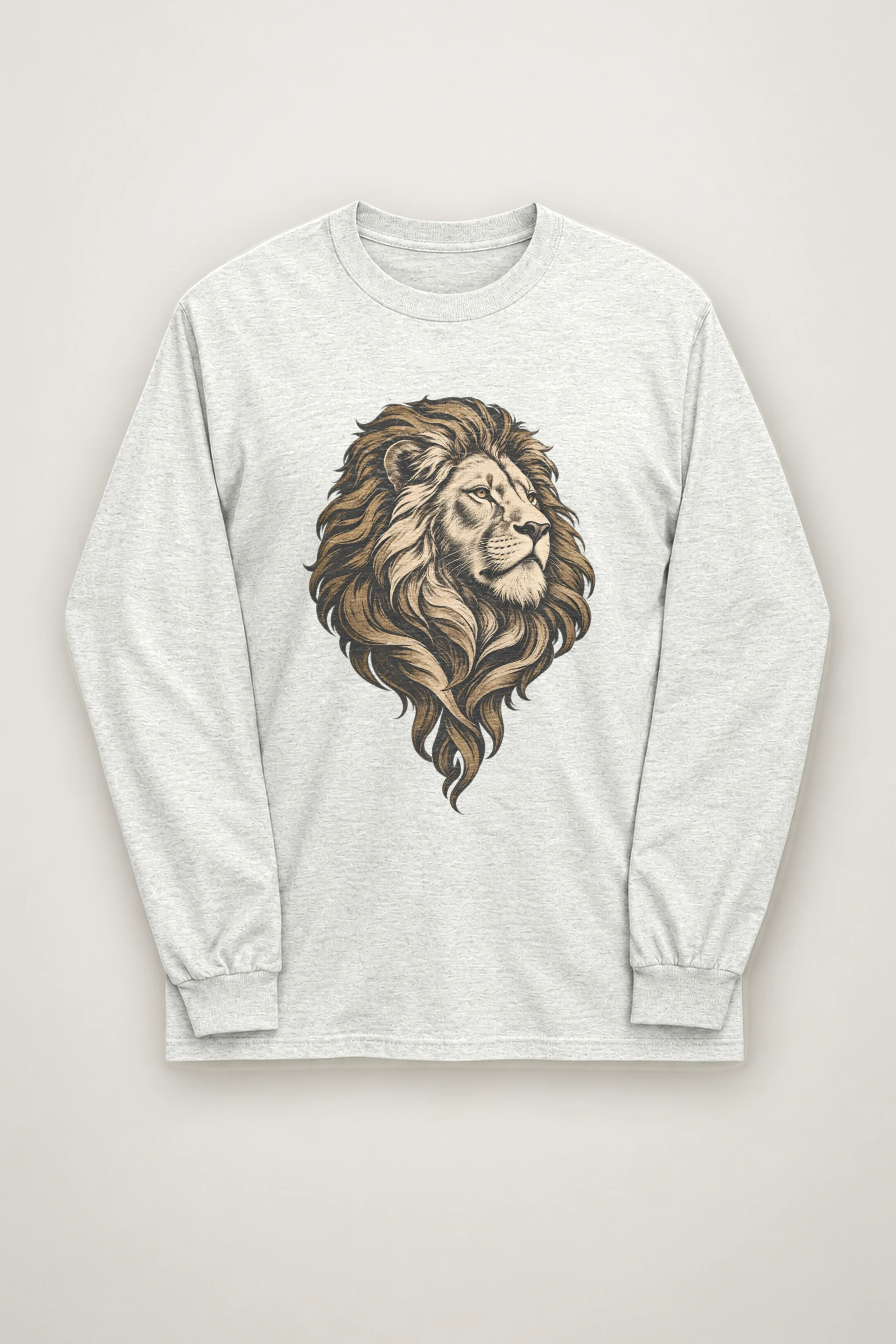 "Flowing Mane Lion" Unisex Longsleeve T-shirt