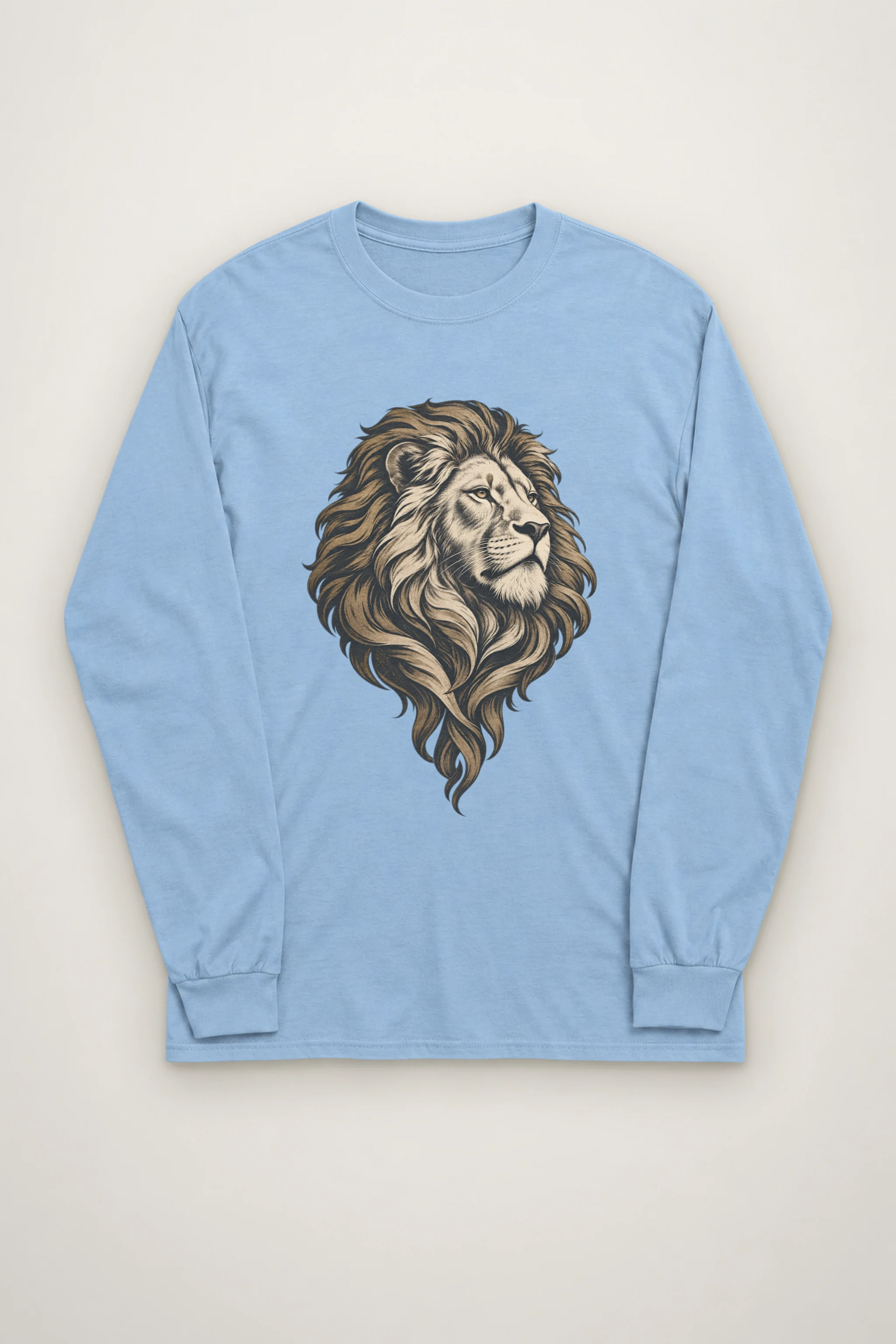 "Flowing Mane Lion" Unisex Longsleeve T-shirt