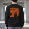 "Flowing Tiger Lines" Heavy Blend Unisex Crewneck Sweatshirt