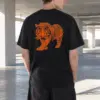 "Flowing Tiger Lines" Heavyweight Unisex Crewneck T-shirt | Gildan 5000