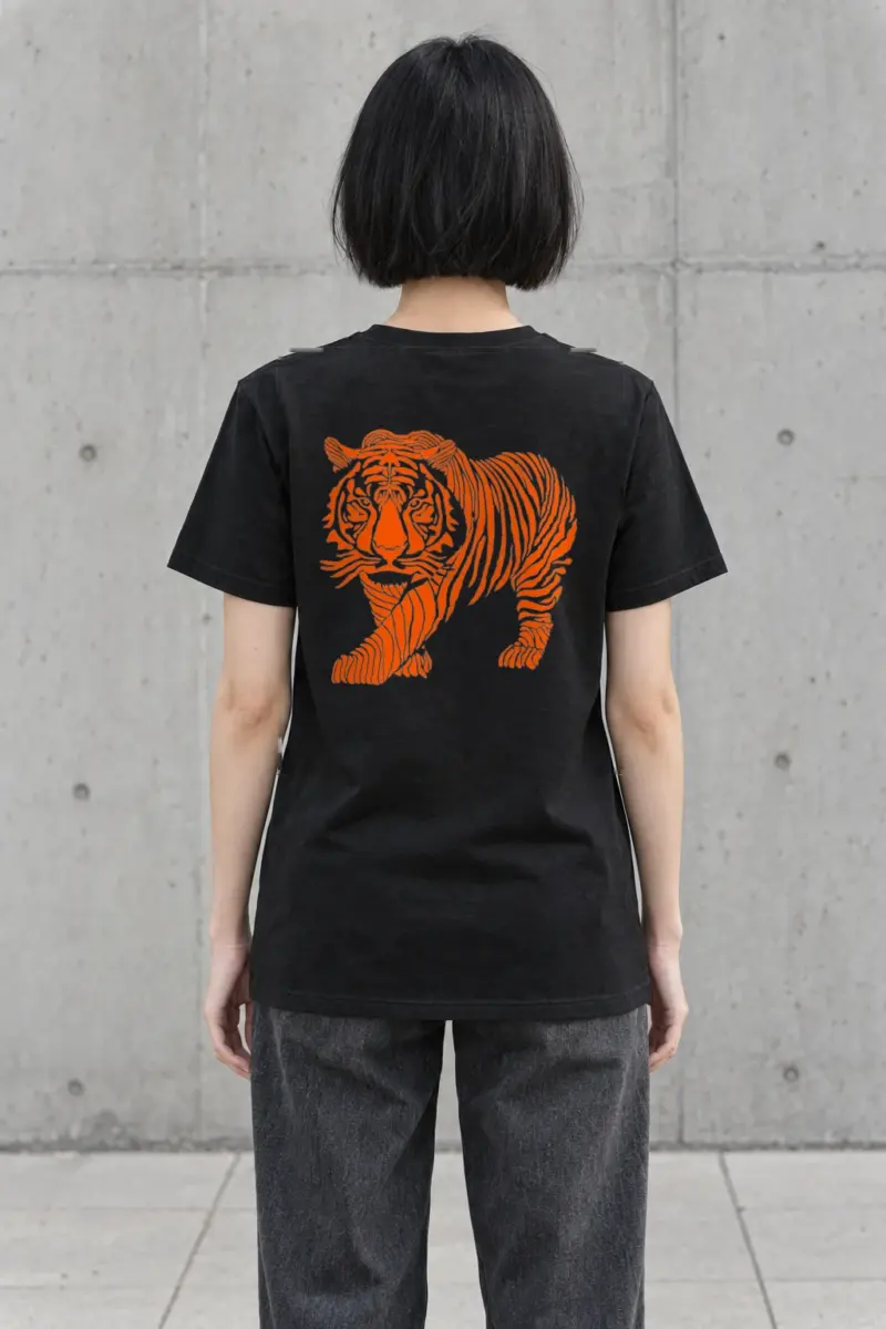 "Flowing Tiger Lines" Heavyweight Unisex Crewneck T-shirt