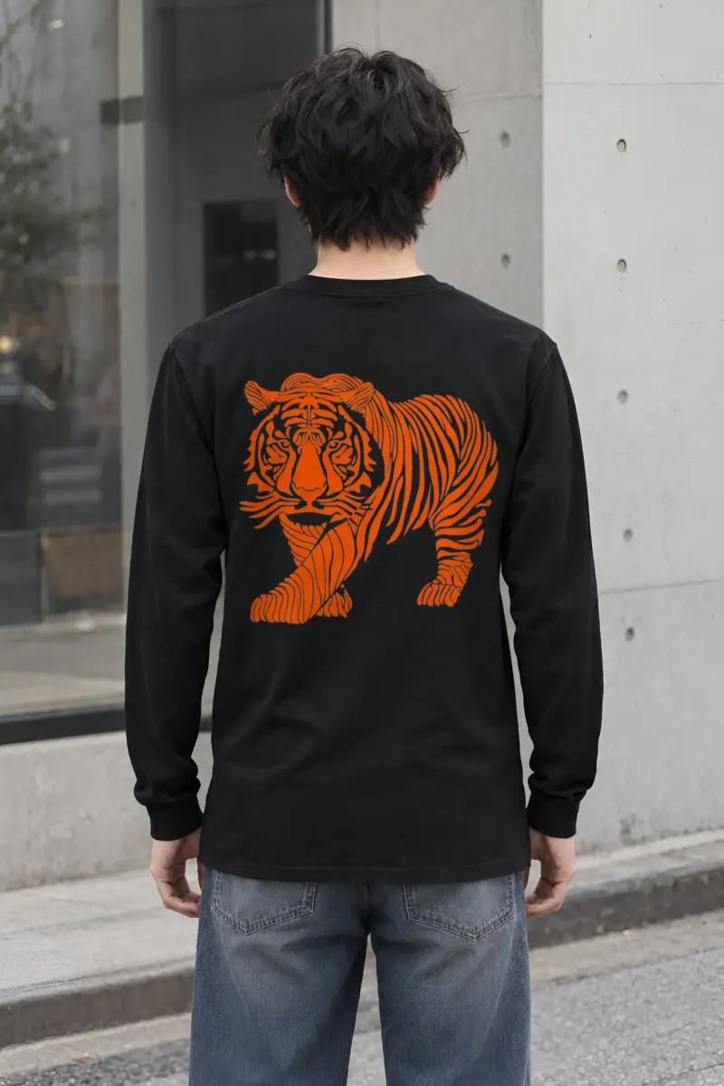 "Flowing Tiger" Unisex Longsleeve T-shirt