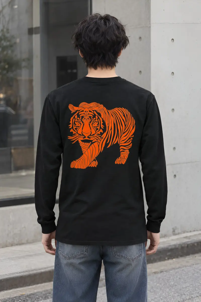 "Flowing Tiger" Unisex Longsleeve T-shirt