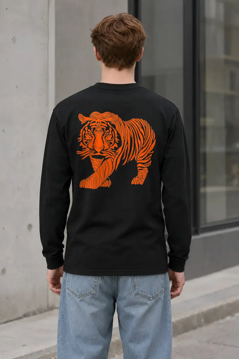 "Flowing Tiger" Unisex Longsleeve T-shirt