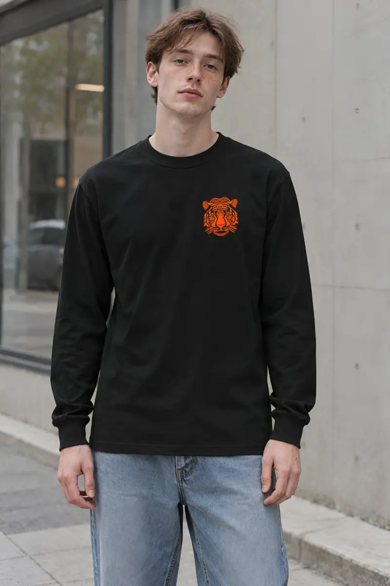 "Flowing Tiger" Unisex Longsleeve T-shirt