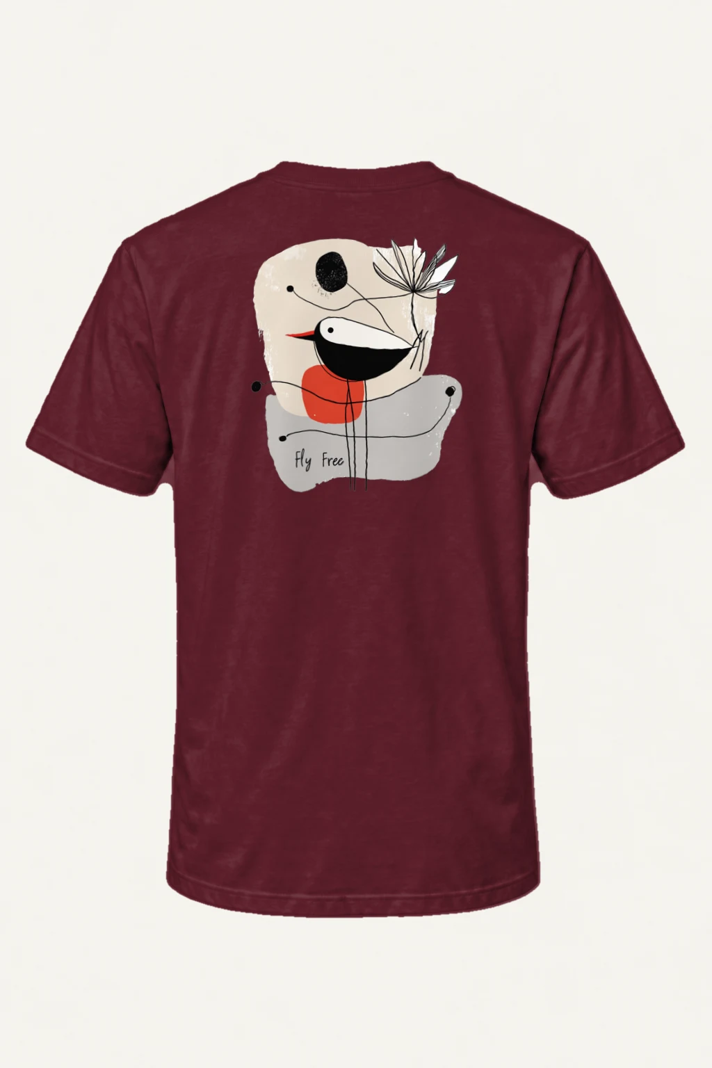 "Fly Free Bird" Heavyweight Unisex Crewneck T-shirt | Gildan 5000