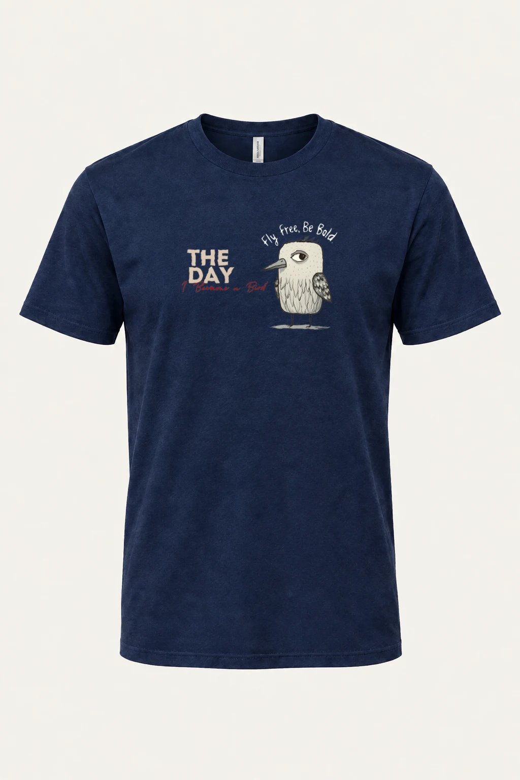"Fly Free Bird" Heavyweight Unisex Crewneck T-shirt | Gildan 5000