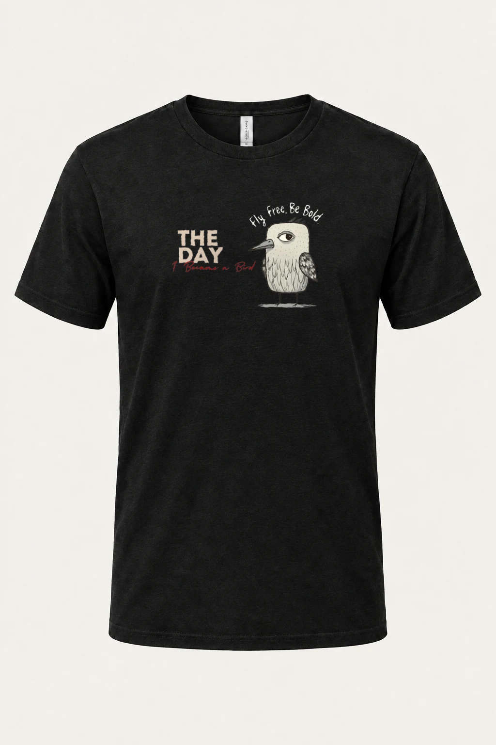 "Fly Free Bird" Heavyweight Unisex Crewneck T-shirt | Gildan 5000