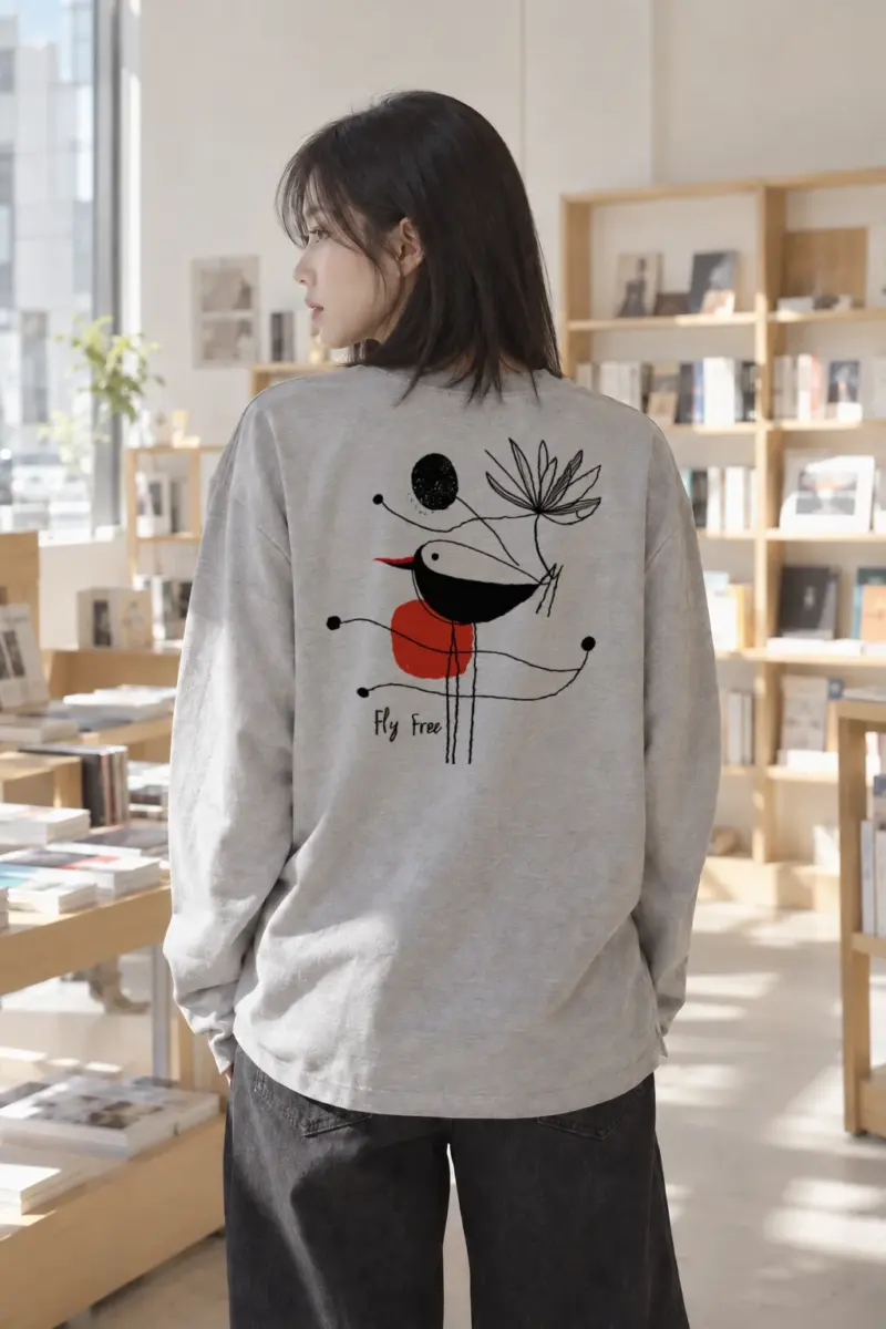 "Fly Free Bird" Unisex Longsleeve T-shirt | Gildan 2400
