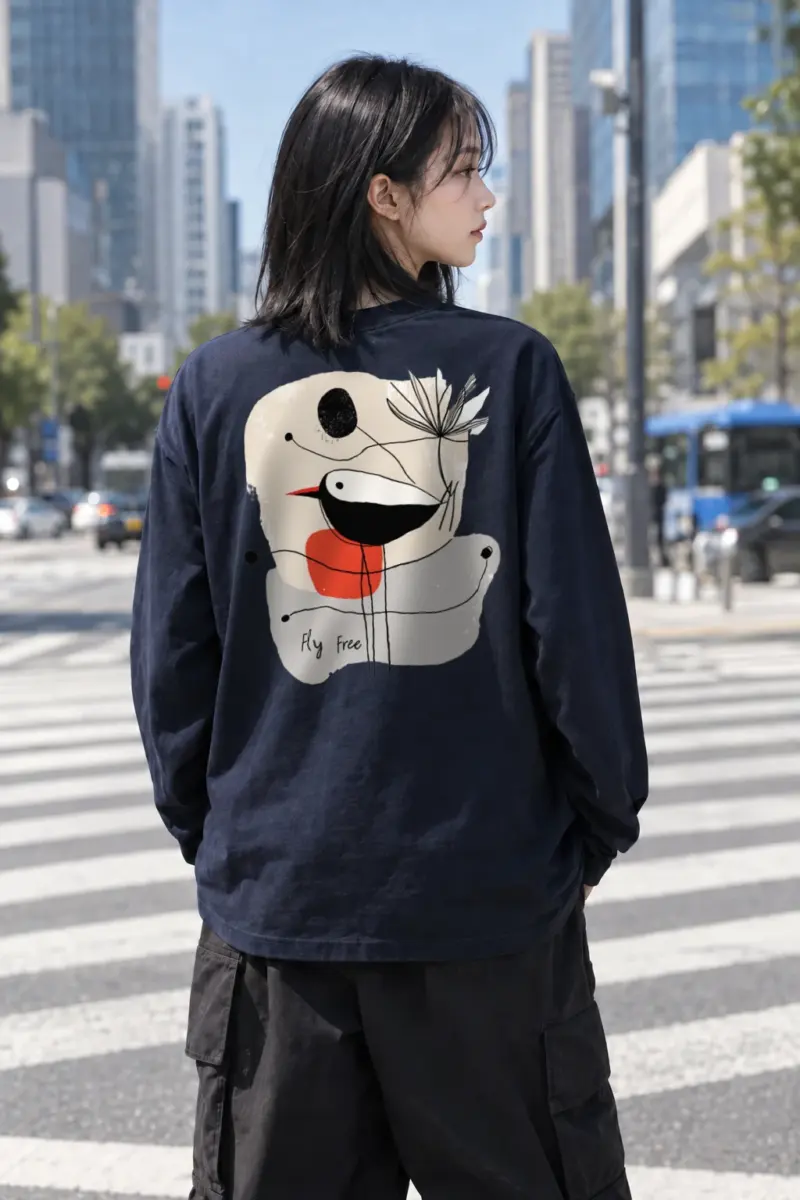 "Fly Free Bird" Unisex Longsleeve T-shirt | Gildan 2400