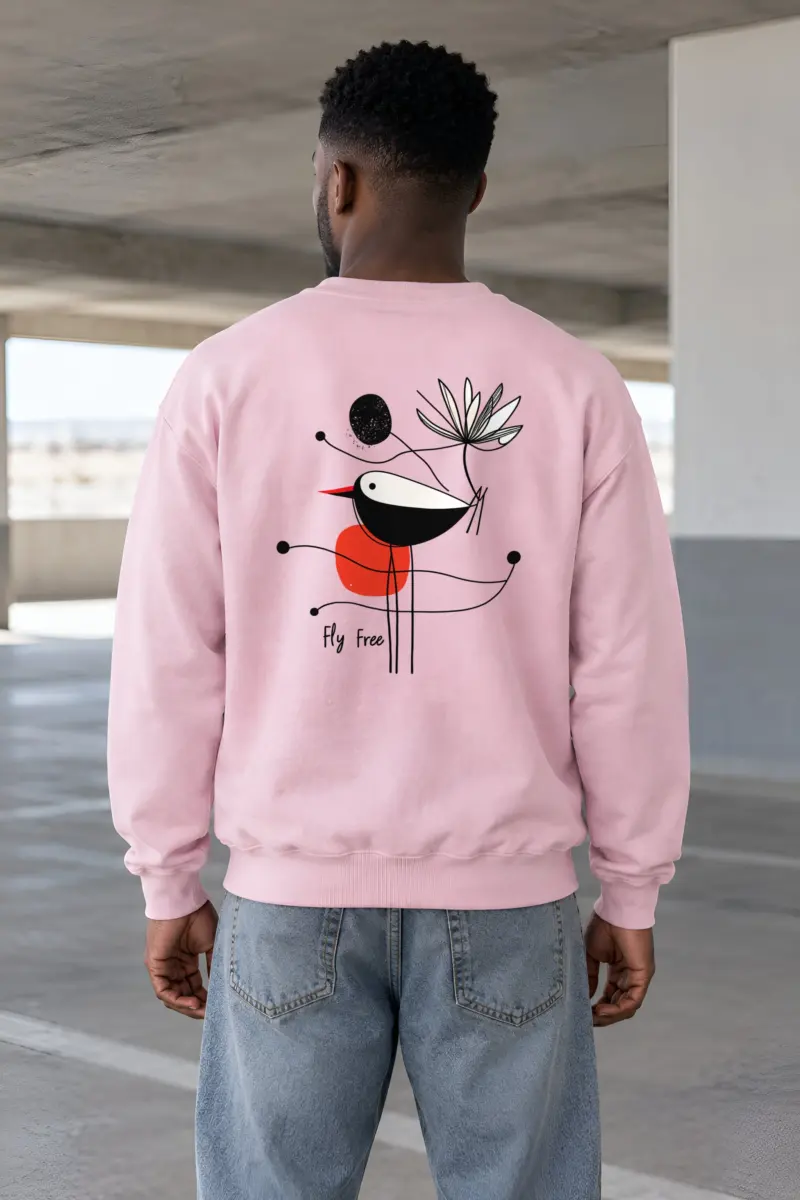 "Fly Free Bloom" Heavy Blend Unisex Crewneck Sweatshirt