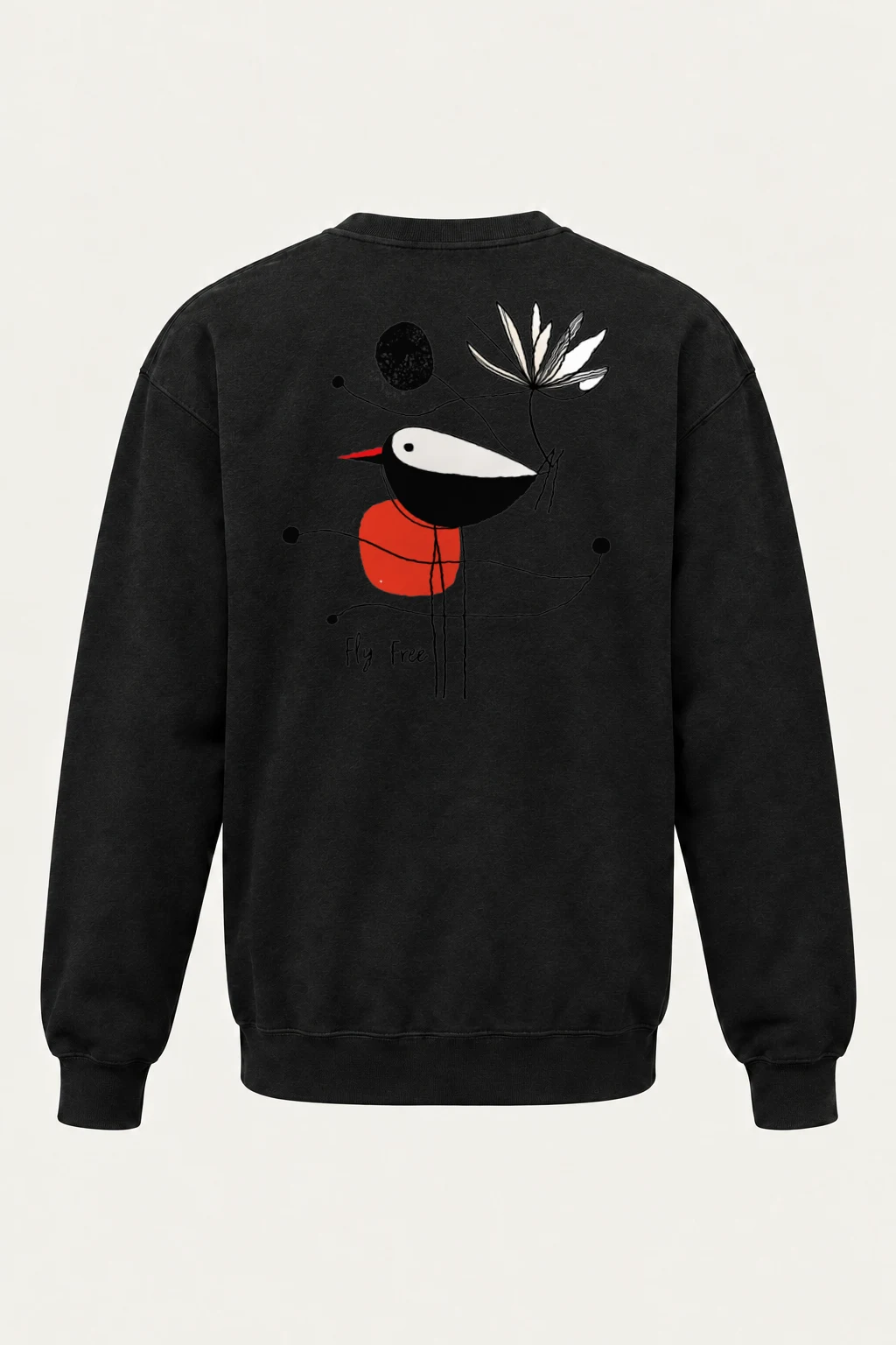 "Fly Free Bloom" Heavy Blend Unisex Crewneck Sweatshirt | Gildan 18000