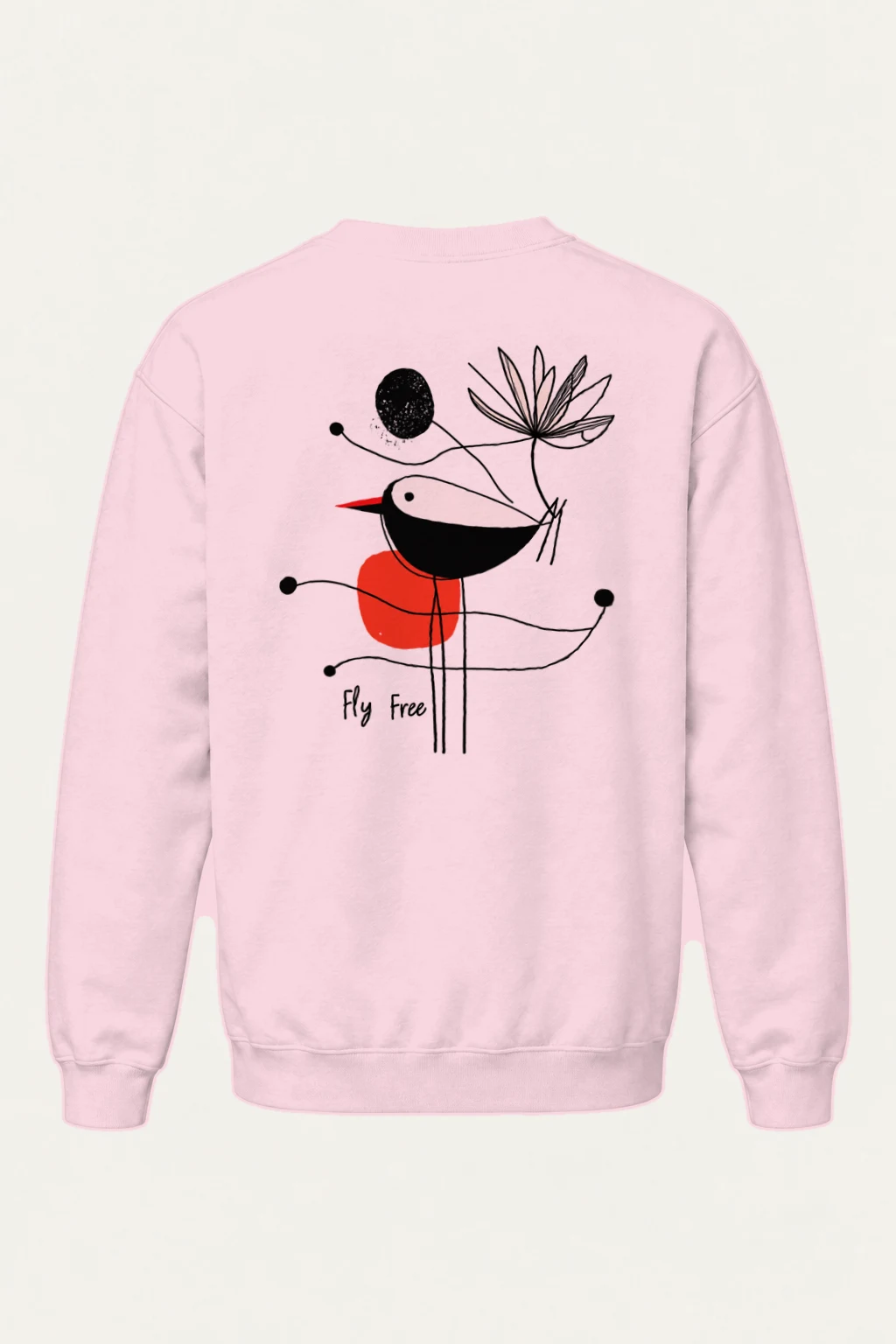 "Fly Free Bloom" Heavy Blend Unisex Crewneck Sweatshirt | Gildan 18000