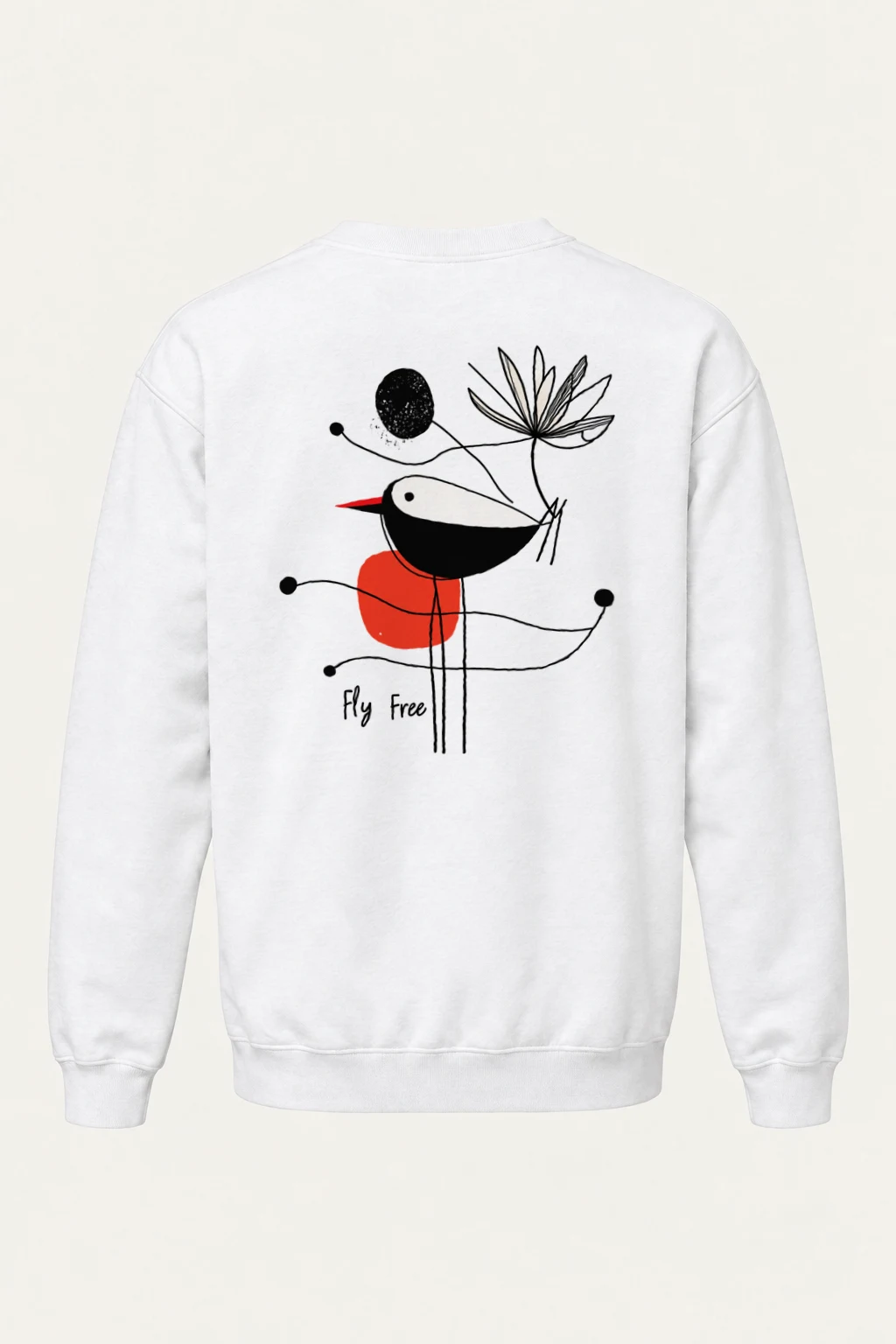 "Fly Free Bloom" Heavy Blend Unisex Crewneck Sweatshirt | Gildan 18000