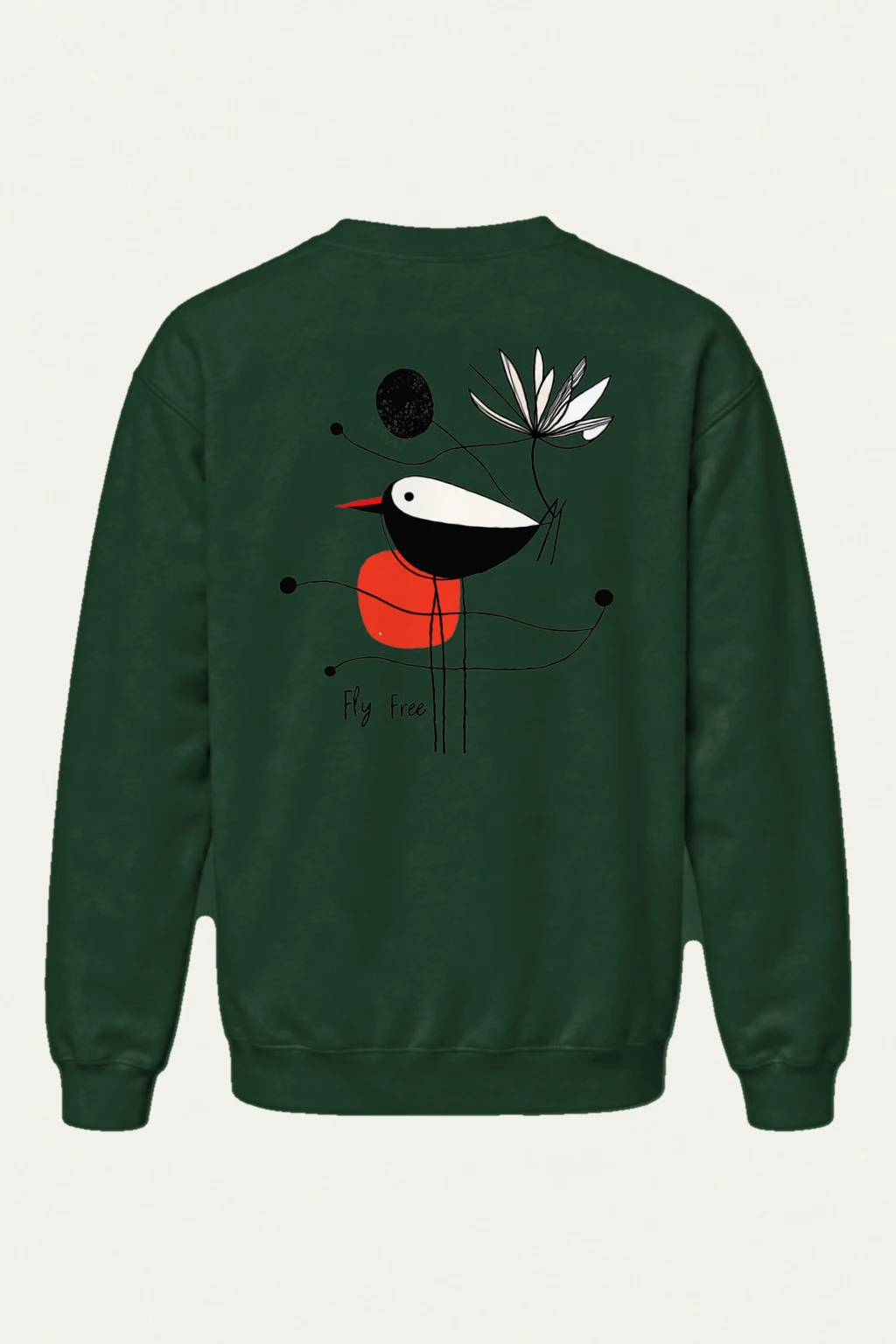 "Fly Free Bloom" Heavy Blend Unisex Crewneck Sweatshirt | Gildan 18000