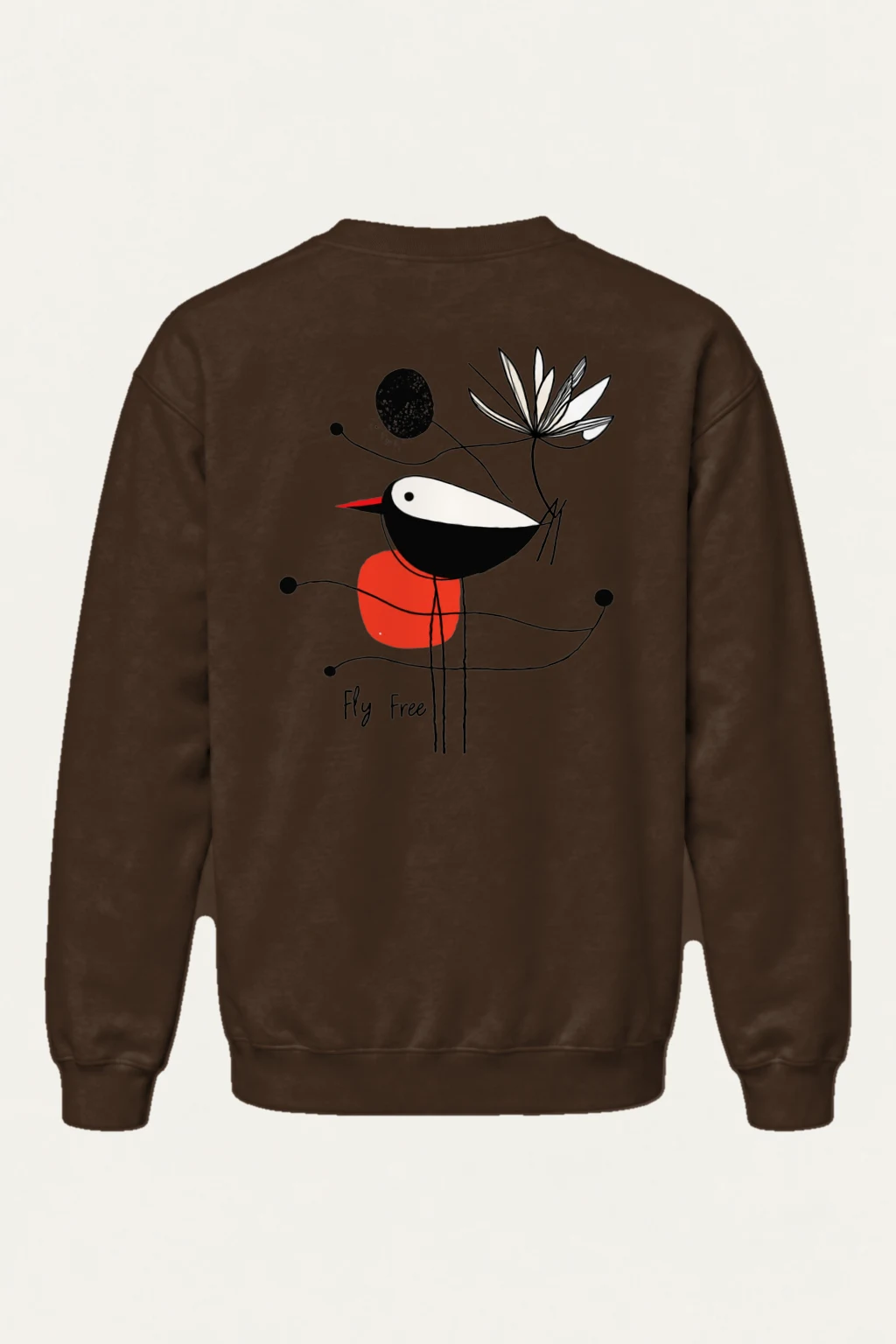 "Fly Free Bloom" Heavy Blend Unisex Crewneck Sweatshirt | Gildan 18000